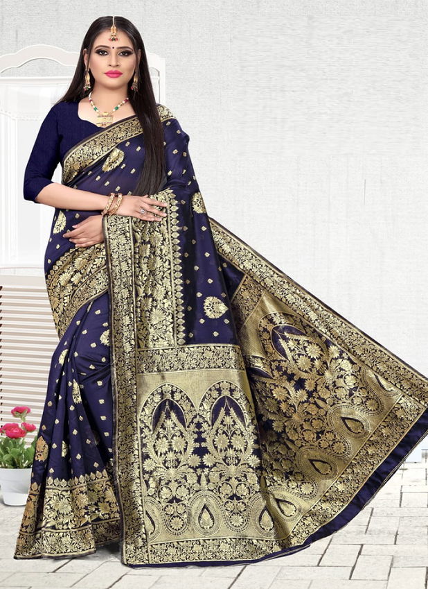 Skoda 6110 Fancy Silk Festive Wear Designer Latest Saree Collection
