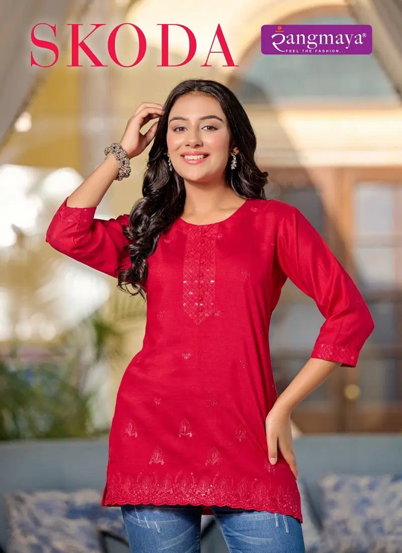 Skoda By Rangmaya Vartican Tunic Ladies Top Wholesale Shop In India Catalog