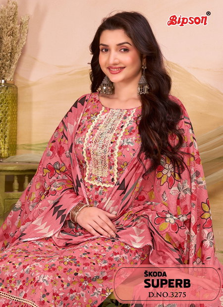 Skoda Superb 3275 By Bipson Cotton Printed Dress Material Orders In India