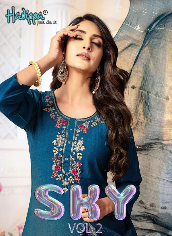 Sky Vol 2 By Hadippa Vatican Straight Cut Kurti With Bottom Dupatta Wholesale Online