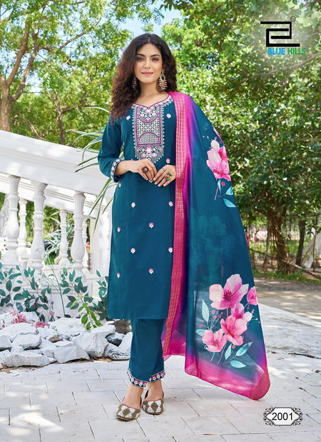 Skyline Vol 20 By Blue Hills Chinon Silk Readymade Suits Wholesale Shop In Surat 
