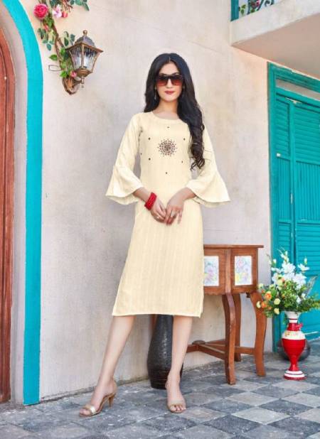 Smylee Axis 4 Fancy Party Wear Rayon Lining Designer Kurti Collection Catalog
