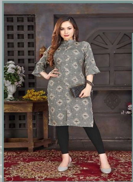 Smylee Khwab 3 Rayon Printed Regular Wear Designer Kurti Collection Catalog