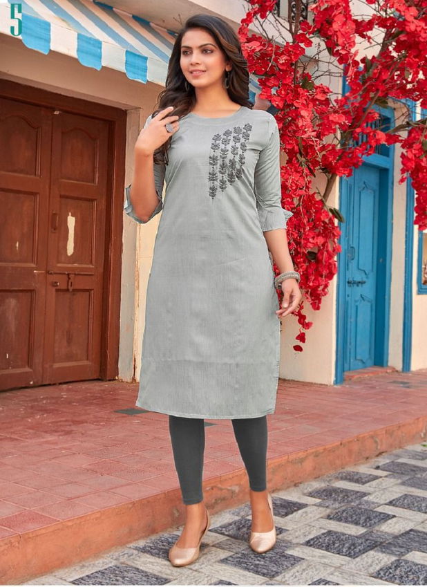 Smylee Mandy 5 Stylish Designer Ethnic Wear Heavy Silk Designer Kurti Collection