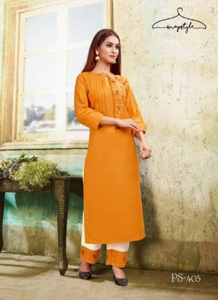 SNAPSTYLE KHWAB VOL-2 Latest Design Festive Wear Cotton Kurti With Embroidery And Hand Touch Pant Collection Catalog