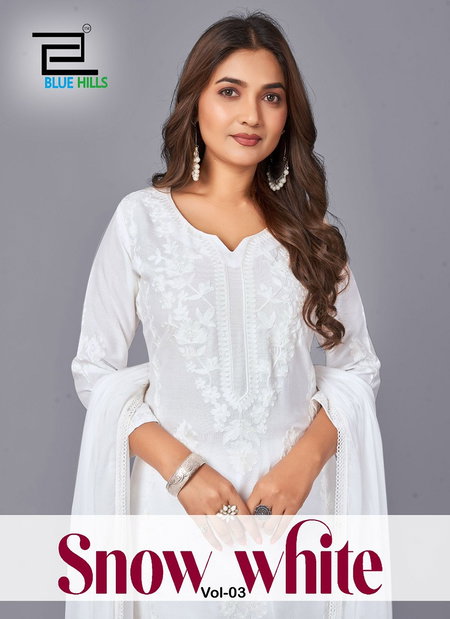 Snow White Vol 3 By Blue Hills Rayon Kurti With Bottom Dupatta Orders In India
