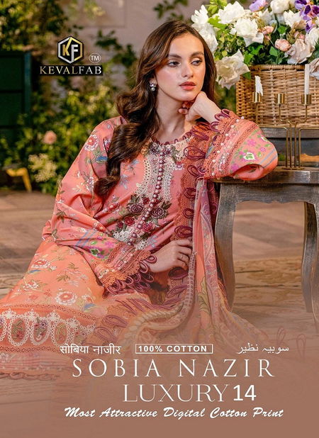 Sobia Nazir Luxury Vol 14 By Keval Cotton Pakistani Dress Material Wholesale Market In Surat
 Catalog