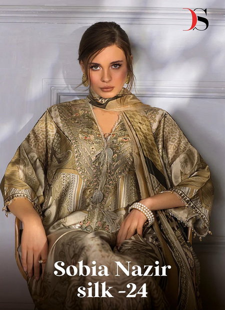 Sobia Nazir Silk 24 By Deepsy 3381 To 3385 Pakistani Suits Wholesale Clothing Distributors In India
