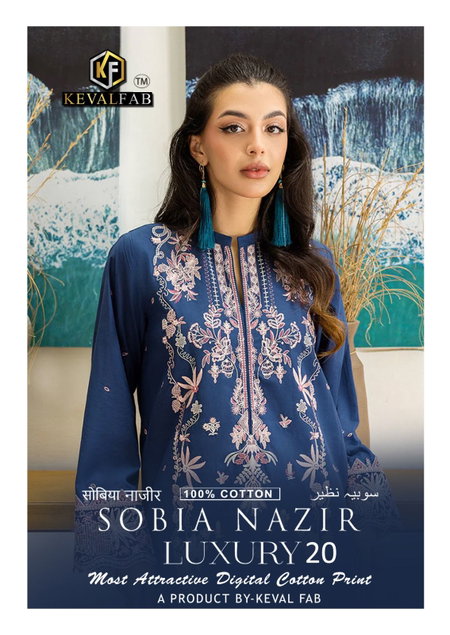 Sobia Nazir Vol 20 By Keval Printed Cotton Dress Material Orders In India
