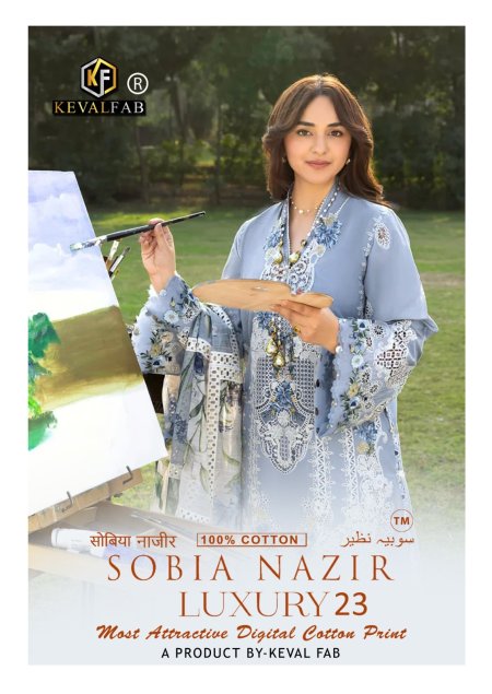 Sobia Nazir Vol 23 By Keval Printed Cotton Readymade Pakistani Suits 
