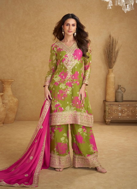 Sofiya By Gulkayra Chinon Embroidery Wholesale Readymade Suits In India
