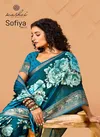 Sofiya Vol 17 By Kashvi Dull Moss Zari Border Printed Saree Orders In India