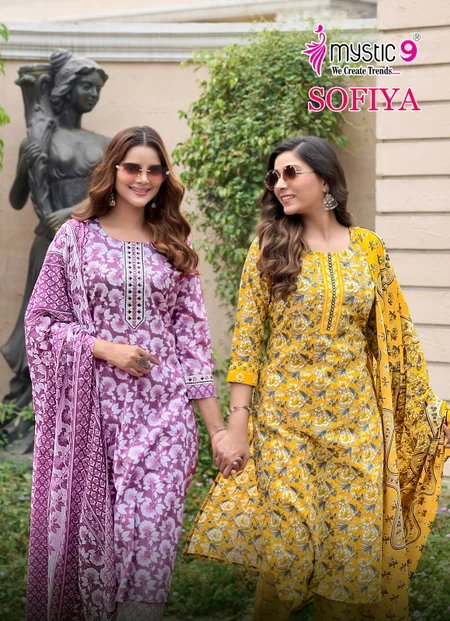 Sofiya Vol 2 By Mystic 9 Cotton Kurti With Bottom Dupatta Suppliers In India