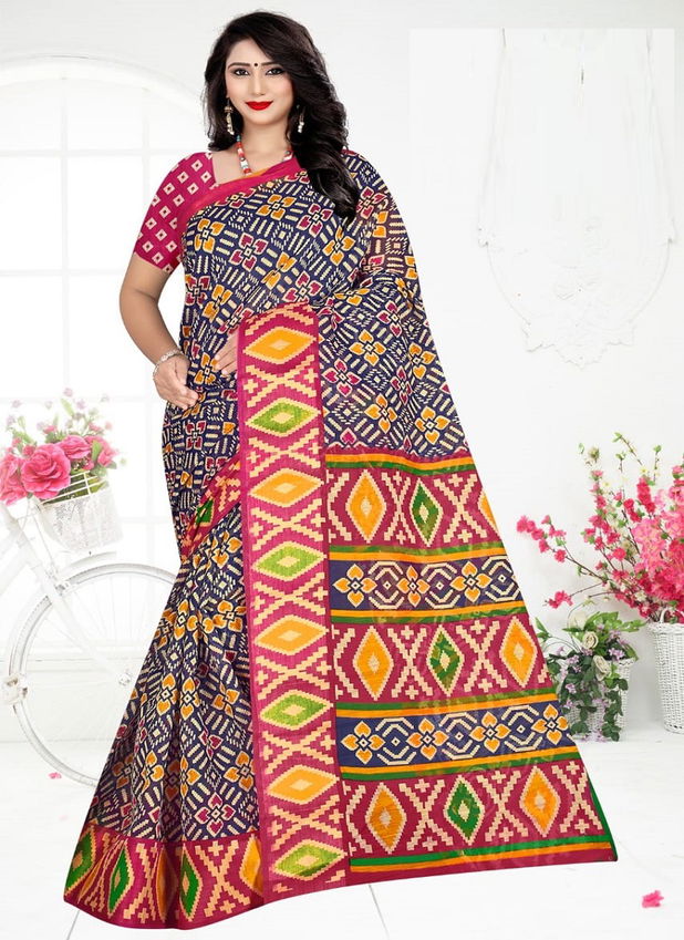 Sonakshi Jari Patta 601 Fancy Regular Wear Cotton Printed Designer Saree Collection