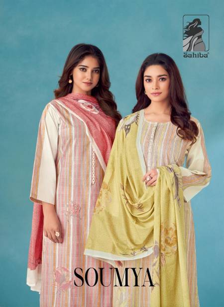 Soumya By Sahiba Digital Printed Pure Cotton Dress Material Wholesale Market In Surat Catalog
