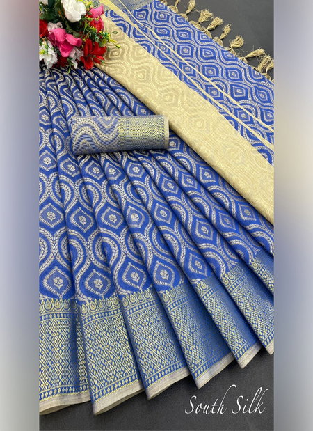 South Silk By Aab Mercerised Copper Silk Designer Non catalog Saree Wholesale Online
