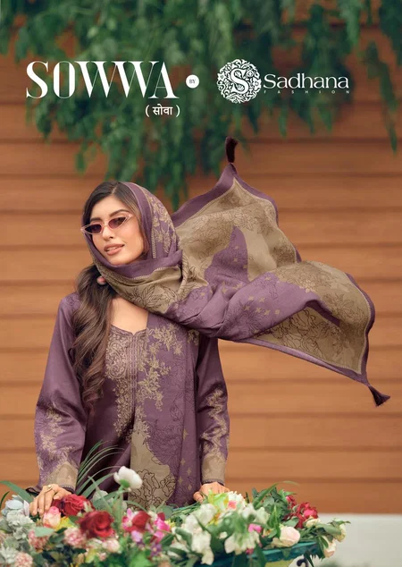 Sowwa By Sadhana Jam Cotton Digital Printed Dress Material At Wholesale Price
