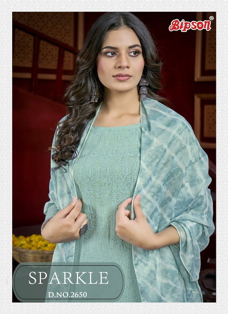 Sparkle 2650 By Bipson Designer Pure Cotton Dress Material Wholesalers In Delhi

