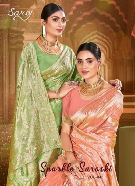 Sparkle Saroski 4 By Saroj Silk Organza Sarees Wholesale Shop In Surat