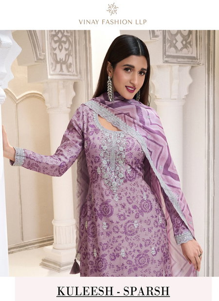 Sparsh By Vinay Kuleesh Organza Digital Printed Salwar Kameez Wholesale Online
