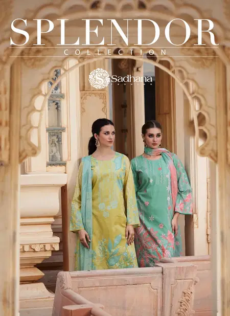 Splendor By Sadhana Khatli Work Printed Cotton Salwar Suits Wholesalers In Delhi Catalog