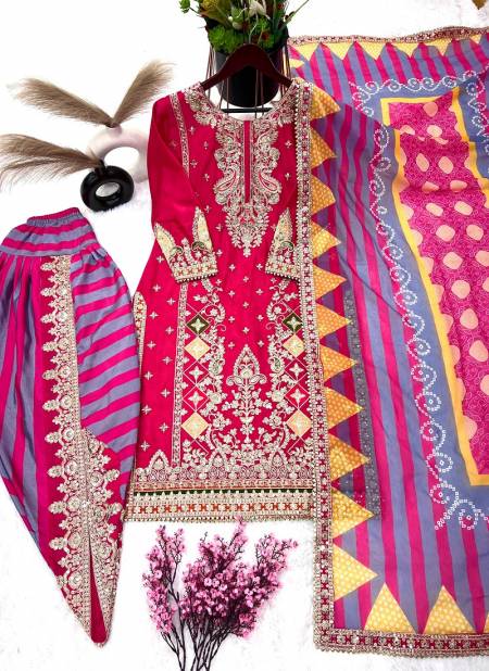 Sr 1618 Heavy Chinon Designer Readymade Suits Wholesale In Delhi
