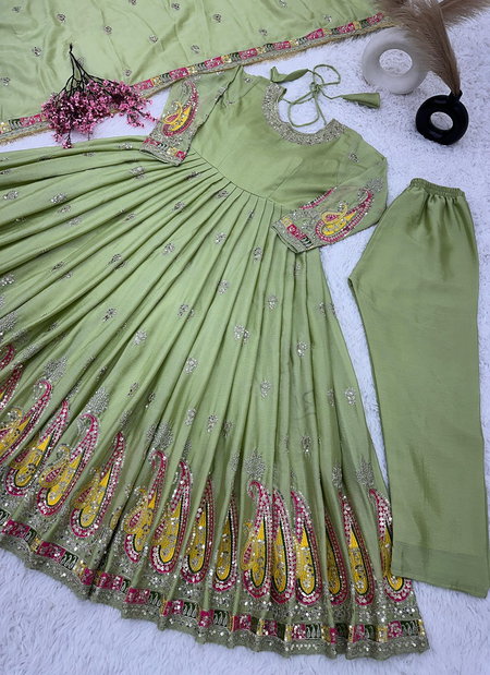 Sr 1621 Pure Heavy Chinon Silk Wedding Wear Online Readymade Suits Wholesale