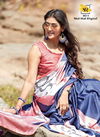 Sr Mulmul Digital Exclusive Designer Digital Printed Party Wear Satin Saree Collection 