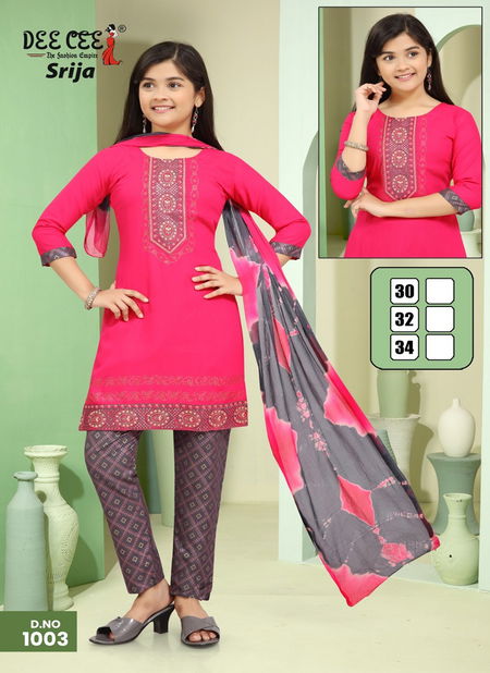 Srija By Deecee Kids Girl Wear Kurti With Bottom Dupatta Wholesale In India Catalog