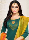 Srijaa Latest Fancy Banarasi Silk Casual Wear Designer Dress Material Collection
