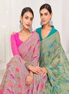 Star Chiffon 156 By Ruchi Designer Printed Chiffon Sarees Wholesale Shop In Surat
