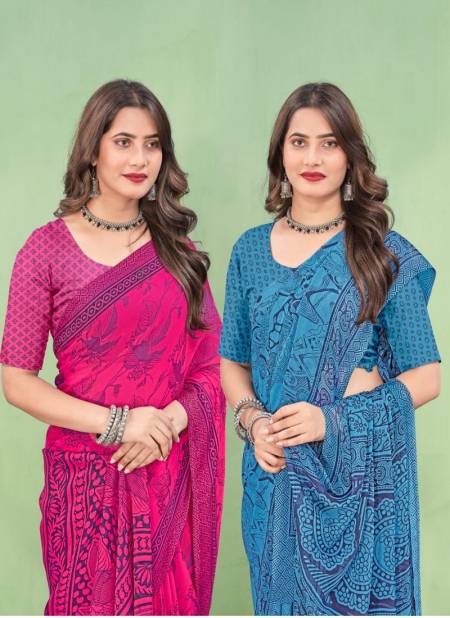 Star Chiffon 168 Printed Daily Wear Sarees Wholesale Price In Surat Catalog