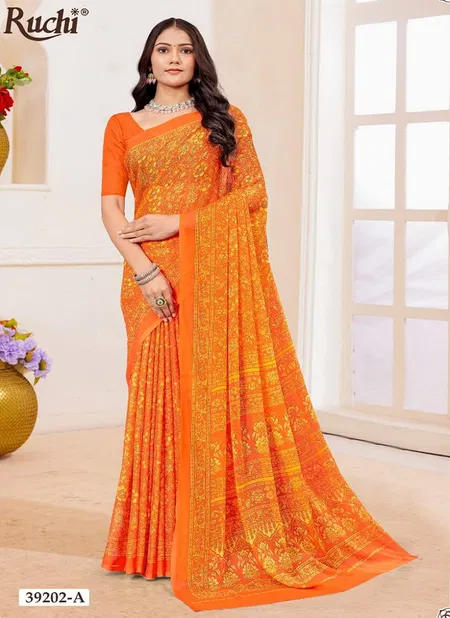 Star Chiffon 183 By Ruchi Daily Wear Chiffon Saree Wholesale Online Catalog