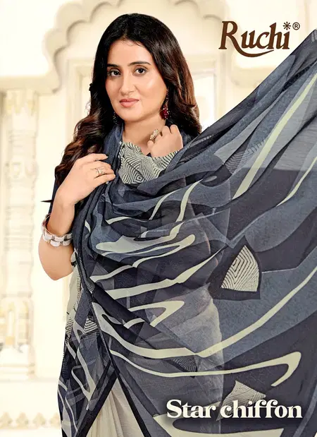 Star Chiffon 209 By Ruchi Chiffon Online Daily Wear Saree Wholesale
