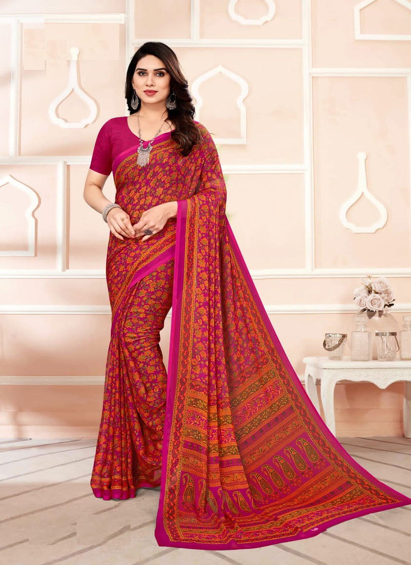 Star Chiffon 93rd Edition.Ruchi Regular Wear Wholesale Printed Sarees