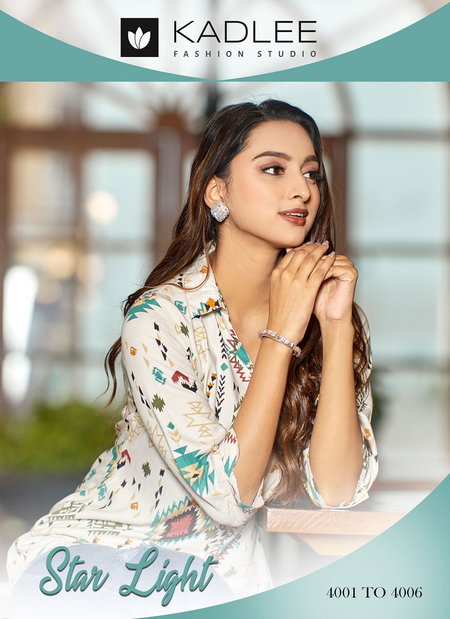 Star Light By Kadlee Rayon Print Designer Ladies Shirt Wholesale Price In Surat