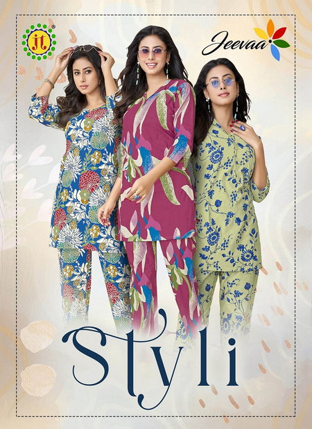 Styli Vol 1 By Jt Cotton Printed Wholesale Western Co Ord Set In India
