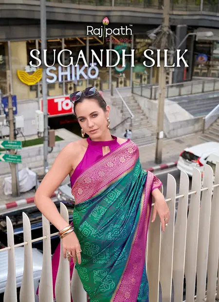 Sugandh Silk By Rajpath Soft Silk Occasion Wear Saree Exporters In India