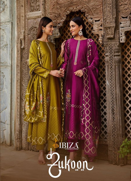 Sukoon By Ibiza Banglory Silk Jacquard Salwar Kameez Wholesale Market In Surat