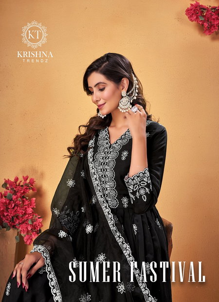 Sumer Fastival Vol 1 By Krishna Roman Silk Readymade Suits Wholesale Market In Surat
