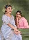 Sumitra 104 A To 104 E Banarasi Linen Checks Wholesale Saree Manufacturers