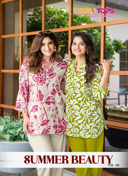Summer Beauty Vol 2 By Tips And Tops Rayon Cord Set Wholesalers In Surat