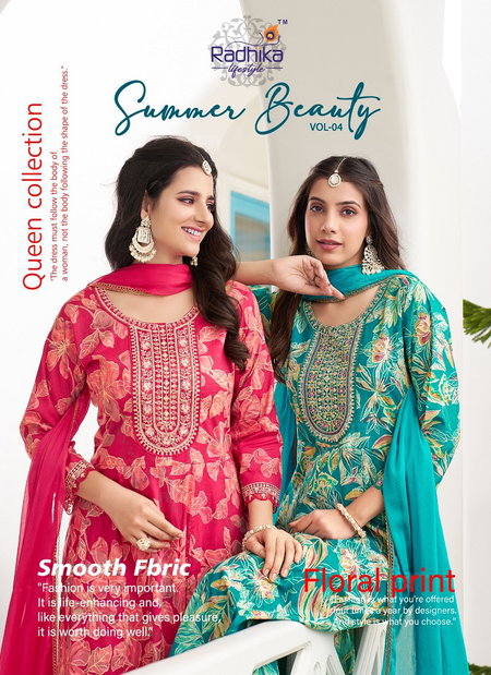 Summer Beauty Vol 4 By Radhika Cotton Readymade Suits Wholesale Market