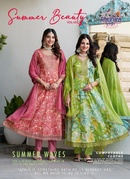 Summer Beauty Vol 5 By Radhika Cotton Surat Readymade Suits Wholesale Market