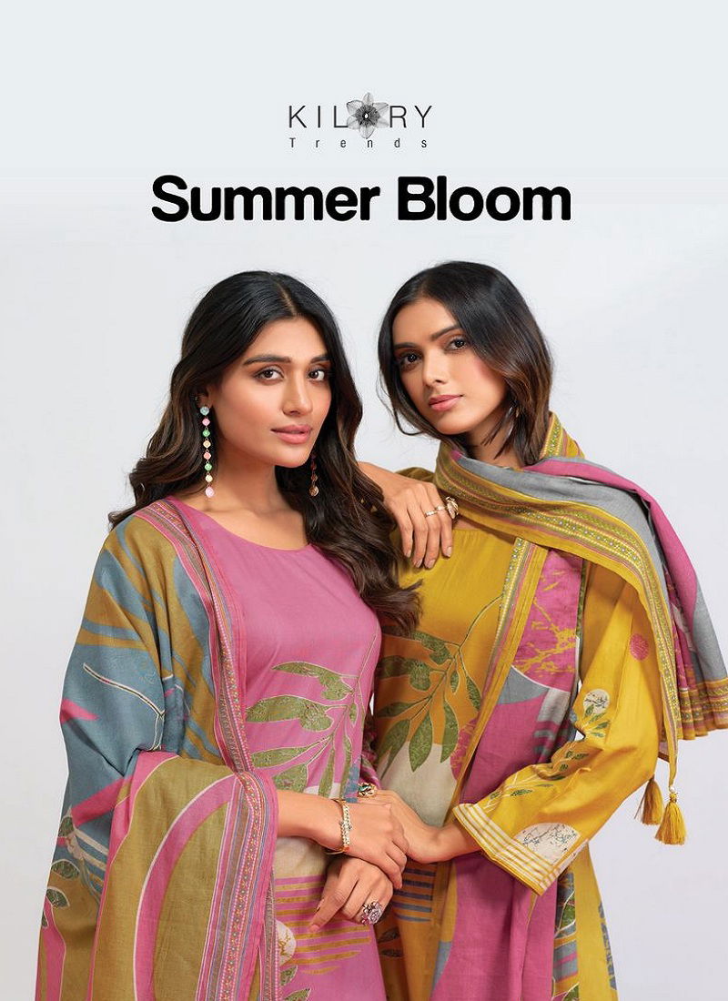 Summer Bloom By Kilory Lawn Cotton Digital Printed Salwar Kameez Exporters In India Catalog