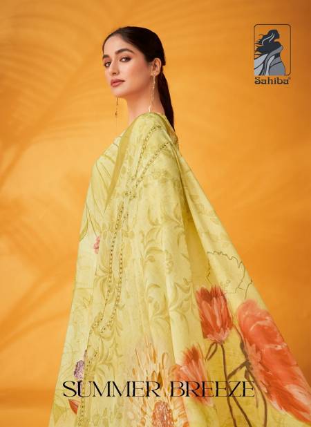 Summer Breeze By Sahiba Digital Printed Pure Cotton Dress Material Wholesale Shop In Surat