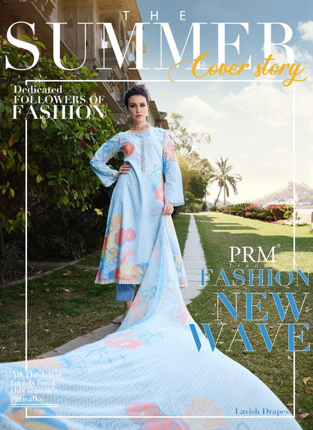 Summer Cover Story By Prm Printed Lawn Cotton Dress Material Wholesale Suppliers In Mumbai Catalog