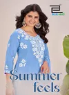Summer Feels By Blue Hills Rayon Kurti With Bottom Dupatta Wholesale Online