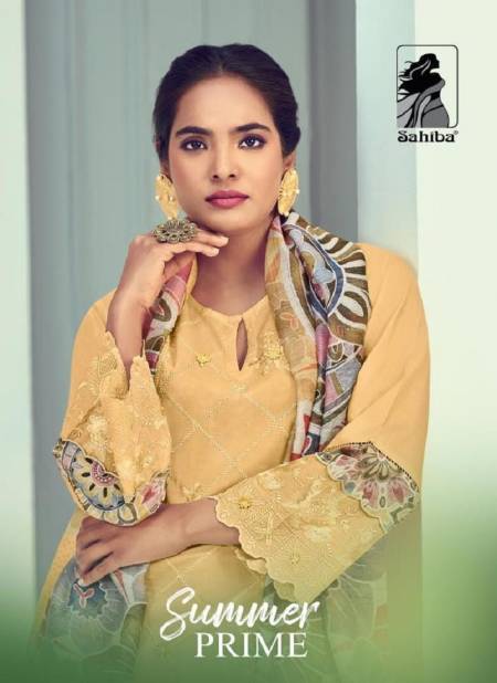 Summer Prime By Sahiba Moscow Cotton Digital Printed Designer Salwar Suits Wholesale Price In Surat Catalog