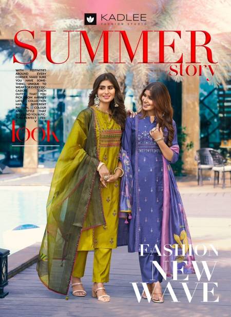 Summer Story By Kadlee Fancy Viscose Weaving Kurti With Bottom Dupatta Wholesale Shop In Surat
 Catalog